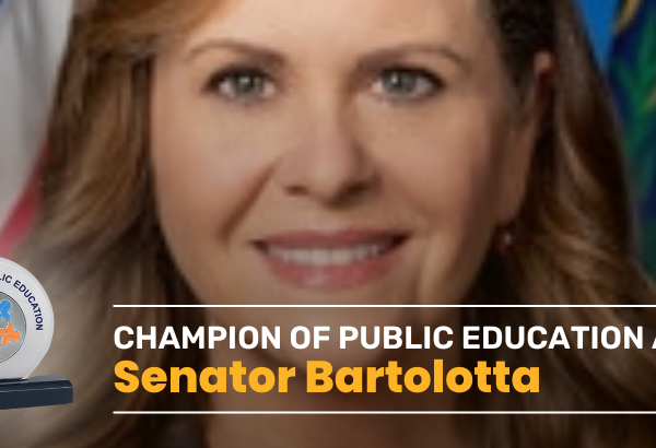 PSBA Presents Senator Camera Bartolotta with Champion of Public Education Award 