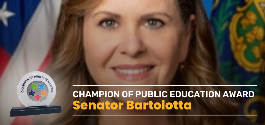 PSBA Presents Senator Camera Bartolotta with Champion of Public Education Award 