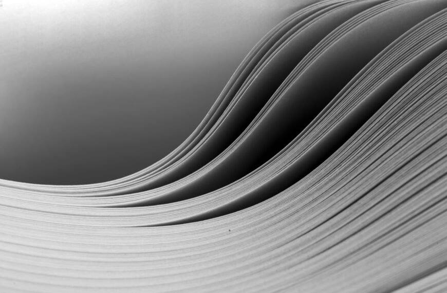 Bending stack of paper